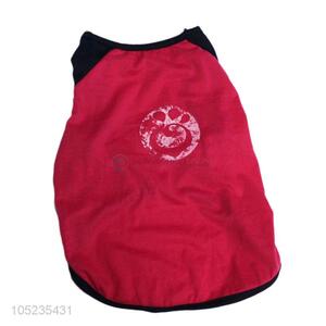 Top Sale Summer Red Pet Dog Clothes
