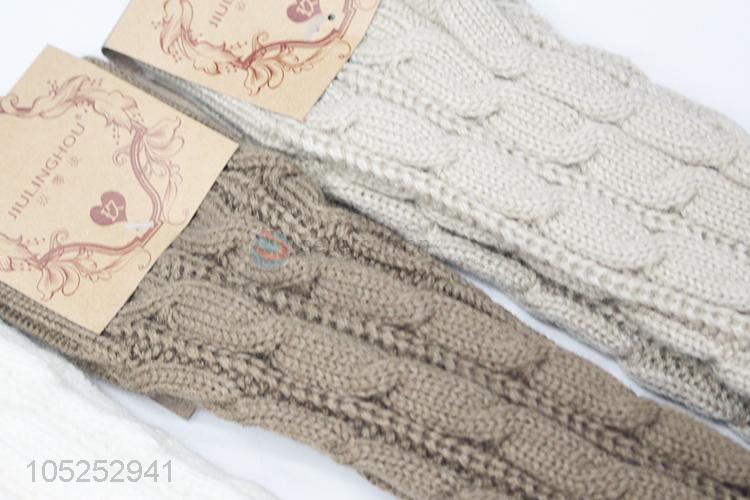 Top manufacturer high quality ladies winter knitted arm warmers