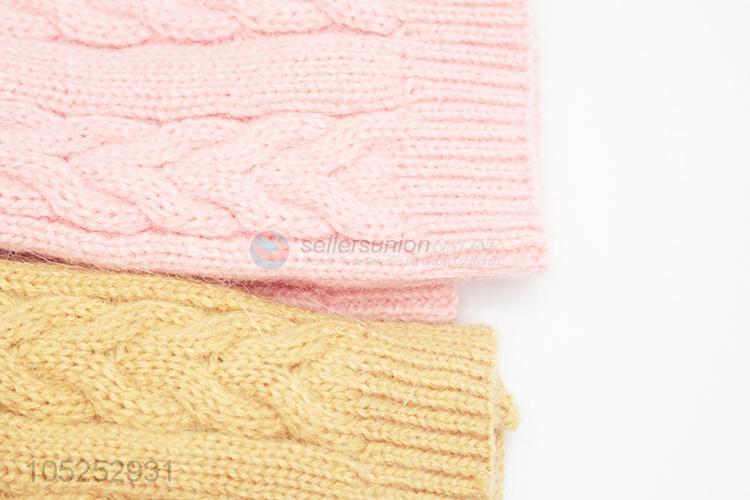 Factory wholesale fashion girls winter knitted arm warmers
