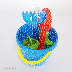 Cheap price kids plastic sand bucket set summer beach toy