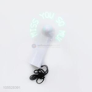 Unique Design  Mini USB Handheld Fan Gift Fan with Characters Messages Word