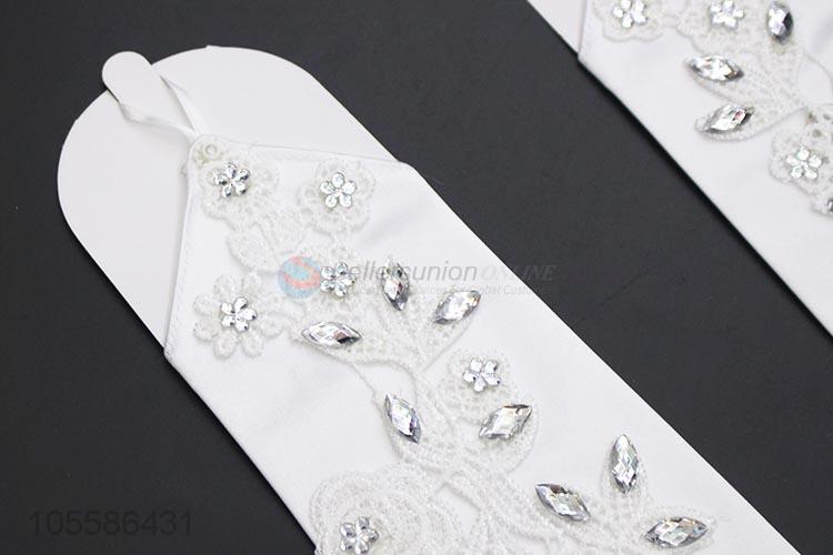 Reasonable Price White Wedding Bridal Gloves Wedding Accessories