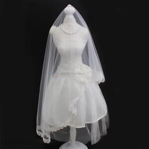 Top Selling Pure White Tulle Mesh Wedding Bridal Veil