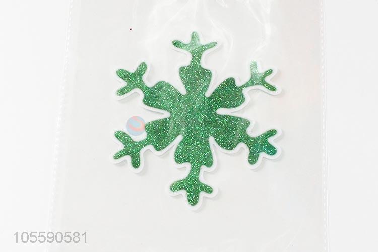 New Arrival Christmas Snowflake Shape Jelly Sticker Fashion Decoration