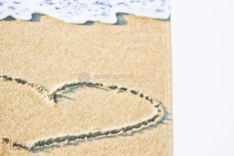 Popular Wholesale Beach Love Patter Home Mat for Living Room