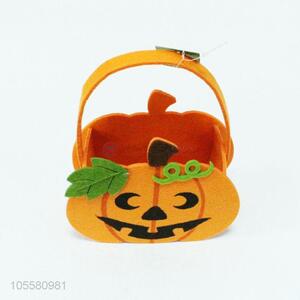 Lovely Pumpkin Design Felt Basket for Sale