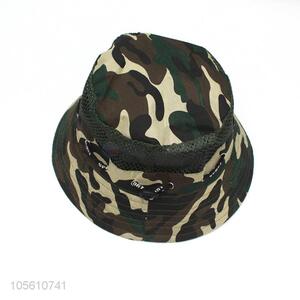 Cheap wholesale camouflage color bucket hat for children