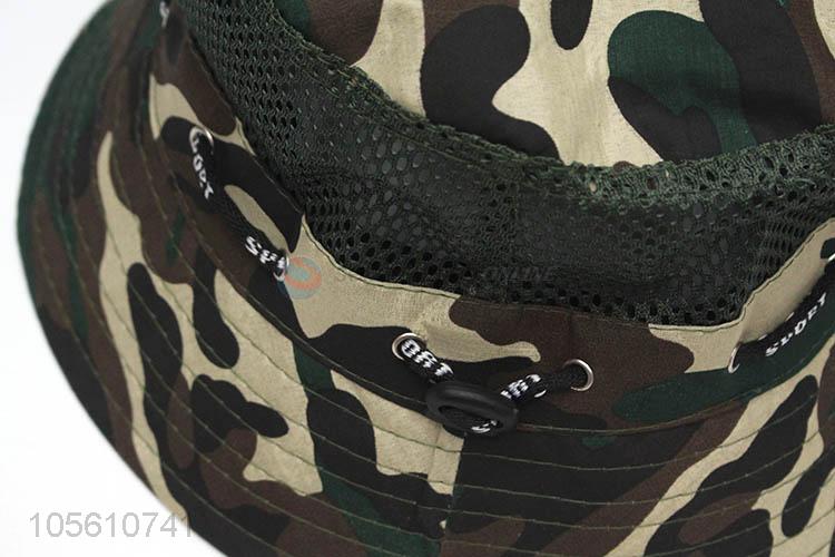 Cheap wholesale camouflage color bucket hat for children
