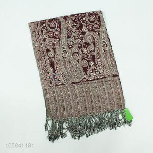 China factory retro printed cotton scarf for ladies