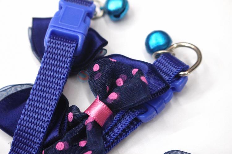 Best selling beautiful bowknot pet dog collar with bells