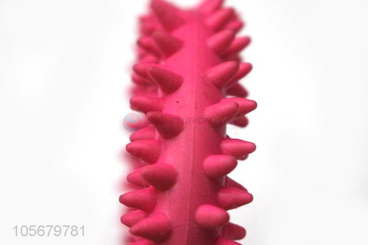 ODM factory soft non-toxic spike ring pvc dog chew toy pet toys