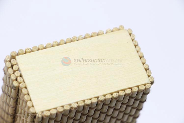 Direct factory supply bamboo curtain style jewelry box jewelry case