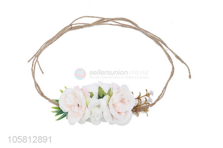Wholesale Decorative Cloth Flower Sash Belt For Baby Dress