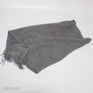 High quality gray ladies winter warm shawl scarf