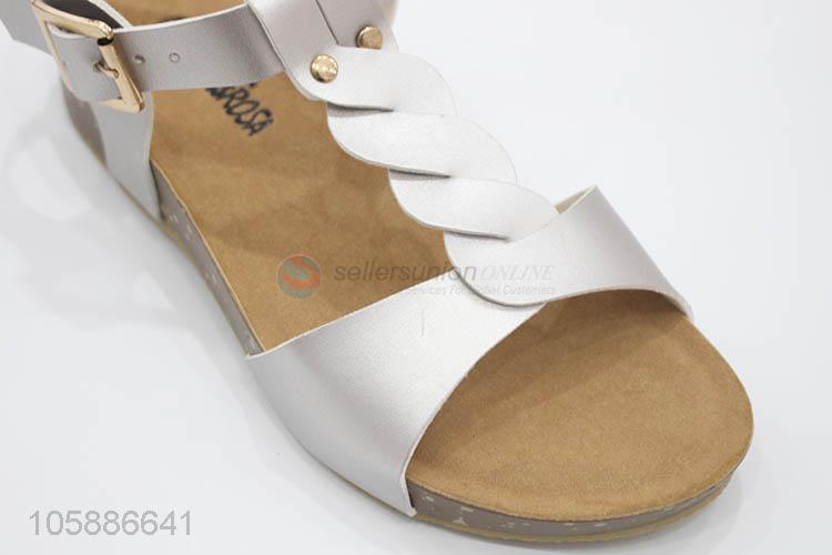 Superior quality custom summer women trendy flat sandals