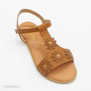 Good quality custom roman style women trendy flat sandals