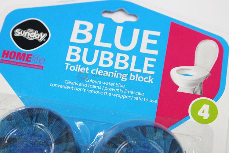 Bottom Price 4pcs 50g Bathroom Toilet Blue Bubble Solid Cleaner