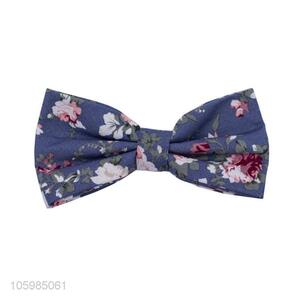 Manufacturer custom flower printed bow tie for men