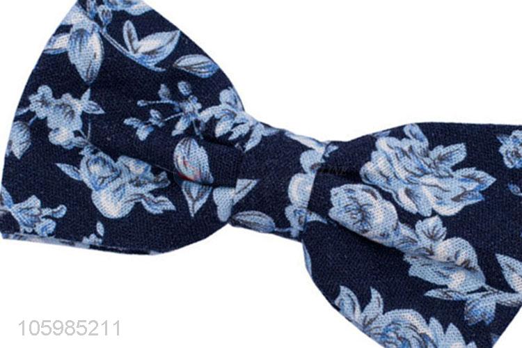 Professional suppliers custom flower printed bow tie for men