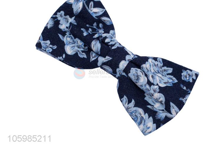 Professional suppliers custom flower printed bow tie for men