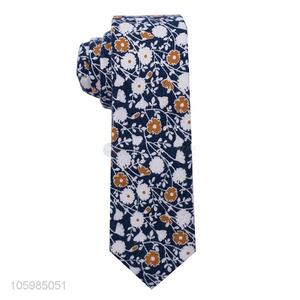 Factory sales fashion beautiful floral print skinny neckties
