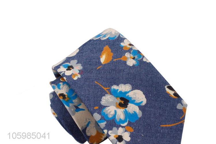 Top sale custom flower printed necktie for men