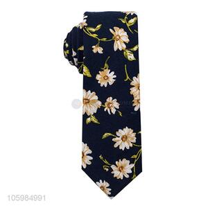 Good quality fashion beautiful floral print skinny neckties