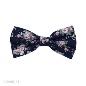 ODM factory custom flower printed bow tie for men