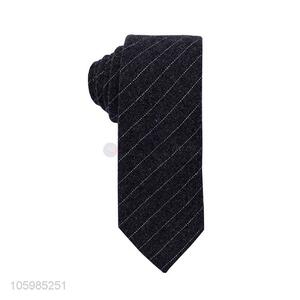 Best quality men ties diagonal stripe knitted wool necktie