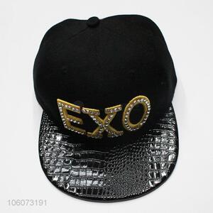 High quality fashionable embroidered baseball cap with clear stones