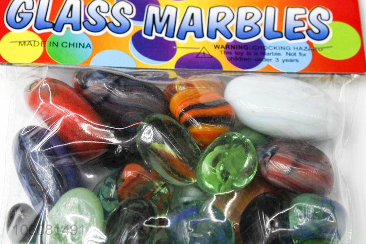Hot sell irregular shape glass flat marbles for decoration