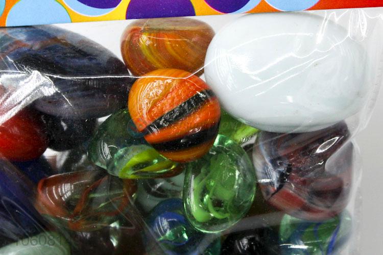 Hot sell irregular shape glass flat marbles for decoration