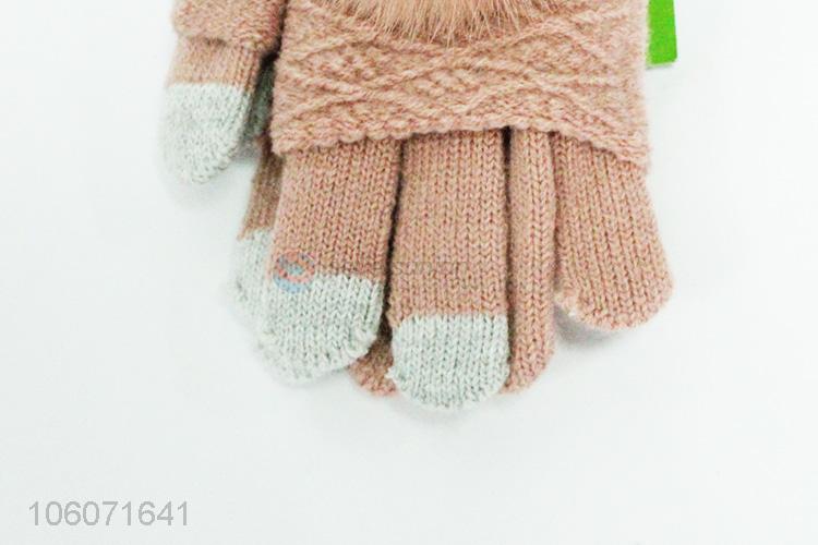 女式针织手套