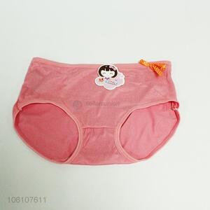 High quality women cotton underwear Solid color underpants