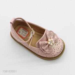 High Sales Children Princess Shoes Bowknot Breathable Hollow Out Shoes