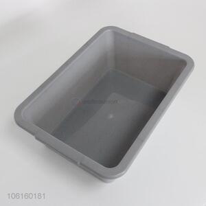 Chinese factories gray plastic basin for sundries storage