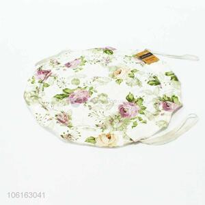 Good quality flower printed 100% polyester seat cushion