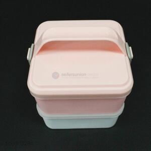 Wholesale 2 layers all-in-one stackable food container multiple function bento box
