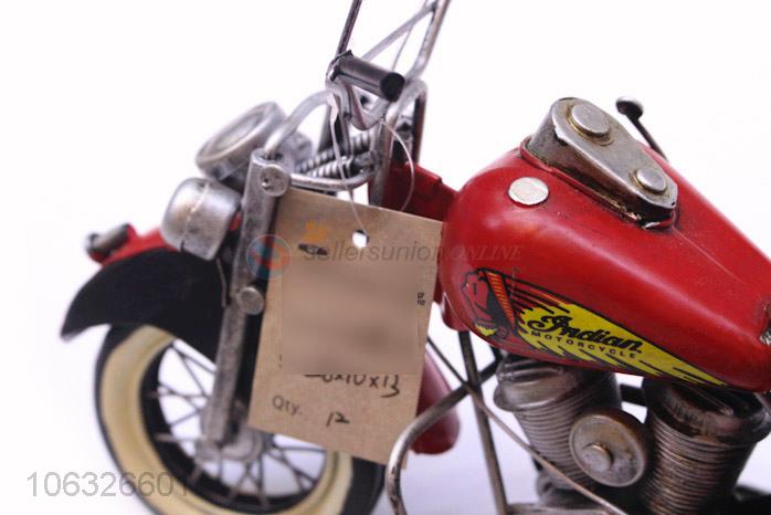 Wholesale Metal Motorcycle Model Vintage Handmade Metal Crafts Display Decoration