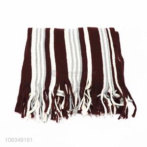 Wholesale custom acrylic knitted women scarf