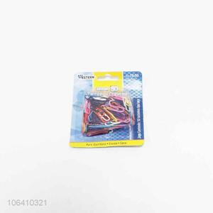 Cheap price 50pcs decorative colored office paper clips
