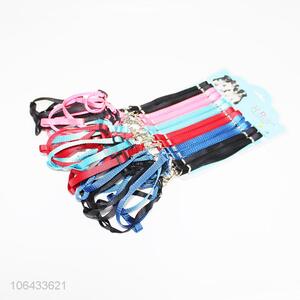 Factory price simple colorful polyester pet <em>leash</em> <em>dog</em> <em>leash</em>