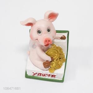Newest home ornaments pig shape resin money box <em>polyresin</em> <em>crafts</em>
