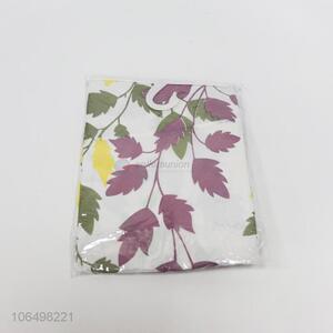 Low price plant leaf printed peva shower curtain