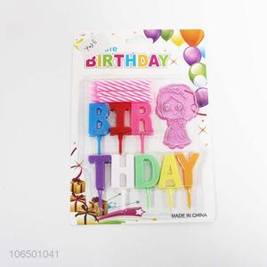 Hot Selling Colorful Birthday Candle Fashion Party Decoration