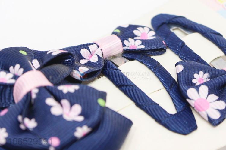 Factory Price Beautiful Girl'S Hair Clips Bow Knot Hairpins Set