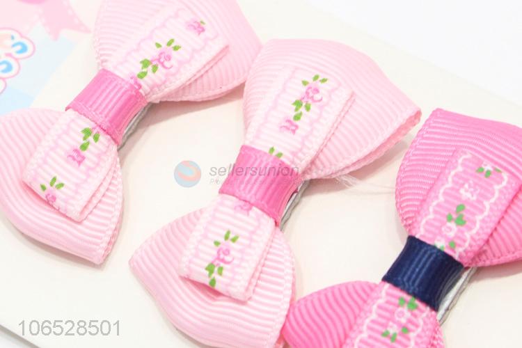 Unique Design Kids Hairpin With Cute Bow Hairpin Set