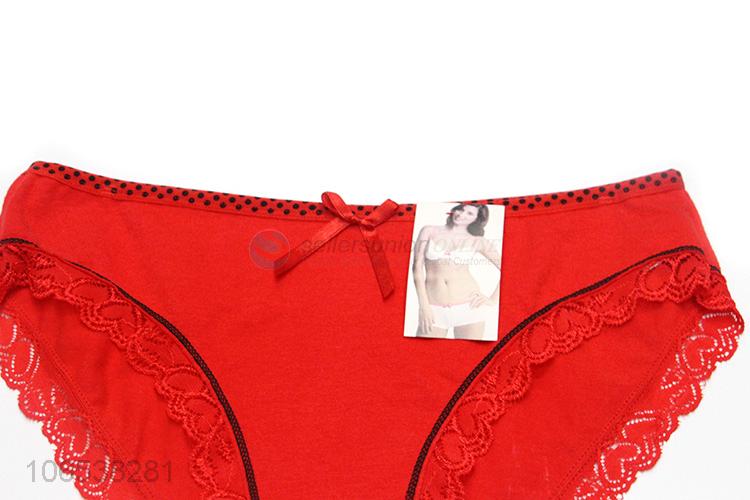 Wholesale Sexy Daily Underwear Comfortable Women Panties With Lace Decoration