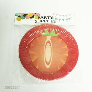 Good quality party supplies round custom printing paper plates