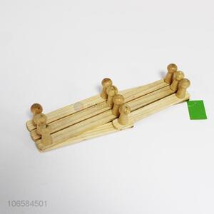 Good sale stretchable wooden over the door hook clothes hanger